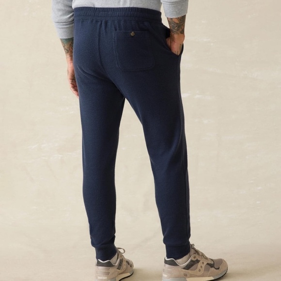 Faherty Sweater Joggers Heathered Black Twill Size XXL sweat pants - Picture 8 of 16